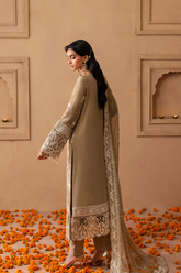 3-PC Unstitched Chiffon Embroidered Sheherzadi By Emaan Adeel | Ulfat